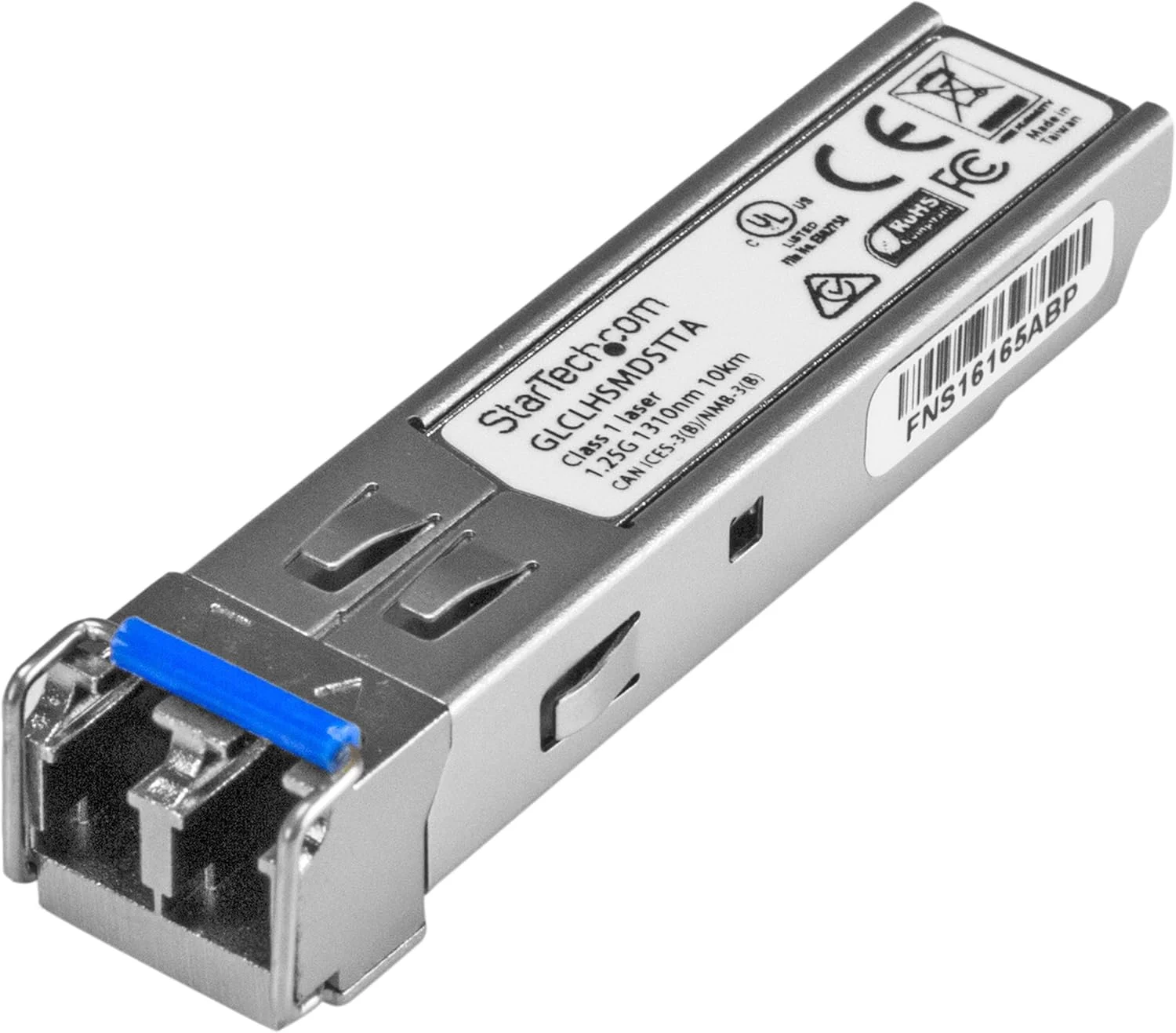 ماژول SFP سازگار با Cisco GLC-LH-SMD از StarTech.com - 1000BASE-LX/LH - فرستنده و گیرنده فیبر تک حالته 1GbE - SFP 1GbE - LC 10km 1310nm - DDM Cisco Firepower, ASR920, IE2000 (GLCLHSMDSTTA)
