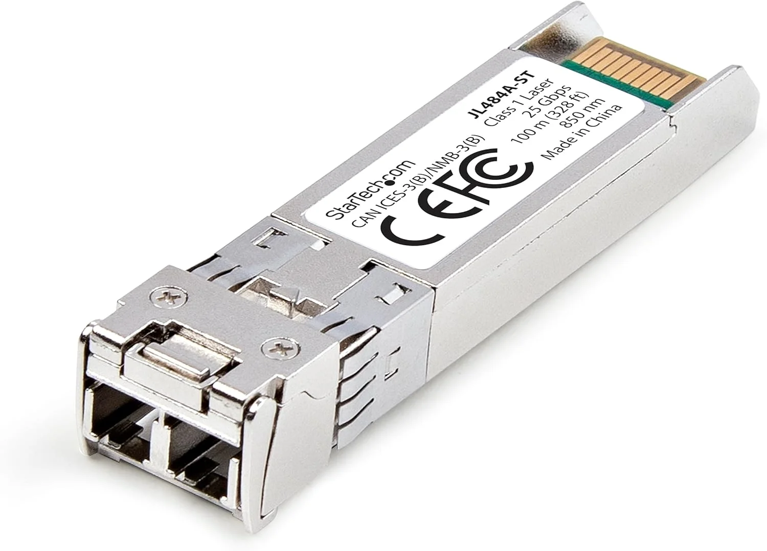 ماژول SFP28 سازگار با HPE JL484A از StarTech.com، 25GBase-SR، فیبر چند حالته 25 گیگابیتی (MMF)، فرستنده و گیرنده LC با سرعت 25GbE و برد 100 متر