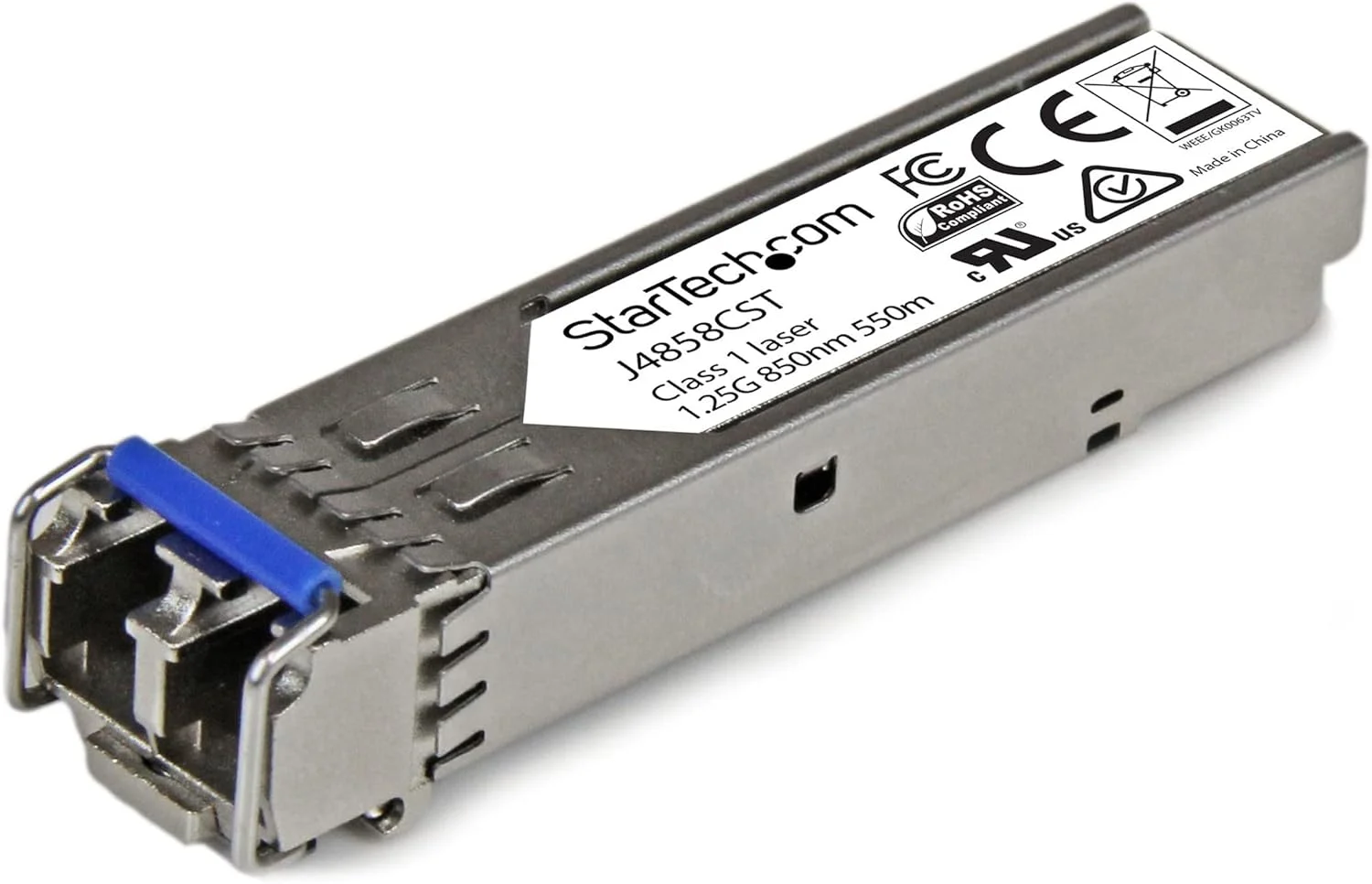 ماژول SFP سازگار با HPE J4858C استار تک - 1000BASE-SX - فرستنده و گیرنده فیبر نوری چند حالته (MMF) 1GbE - اترنت گیگابیتی 1GE SFP - LC 550m - 850nm - DDM HPE 1400, 1700, 1820 (J4858CST)