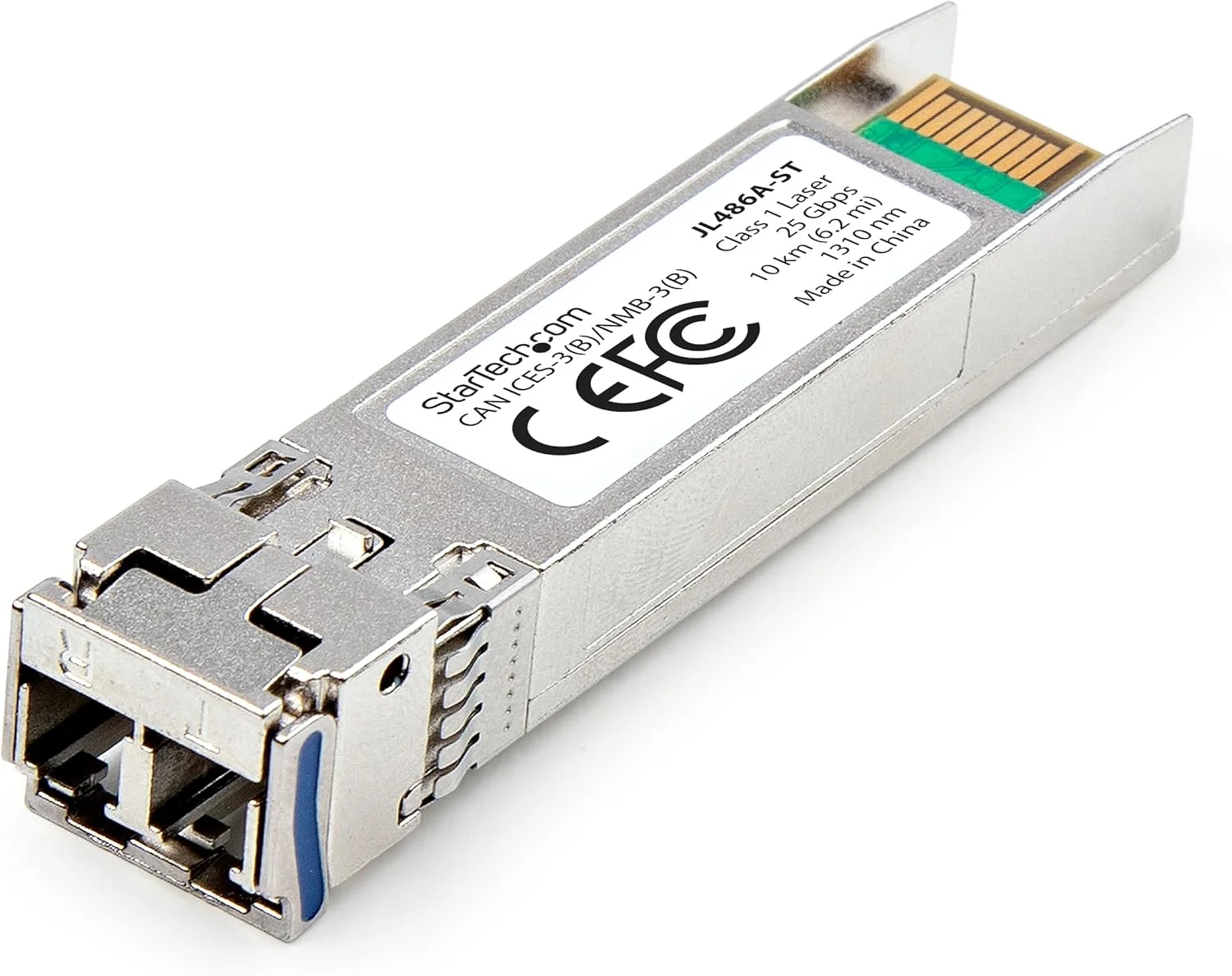 ماژول SFP28 سازگار با HPE JL486A از StarTech.com، 25GBase-LR، فیبر تک حالته 25 گیگابیت (SMF)، فرستنده و گیرنده LC با سرعت 25GbE تا 10 کیلومتر