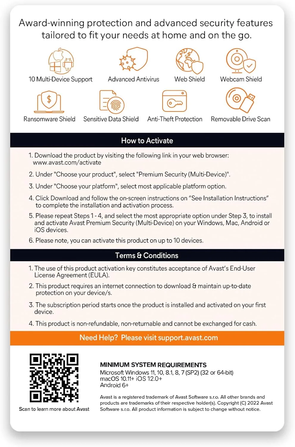 محافظت چند دستگاهی آواست پریمیوم سکیوریتی (10 دستگاه | 1 سال) (مجموعه امنیتی کامل) (تحویل از طریق ایمیل در 1 ساعت - بدون CD)