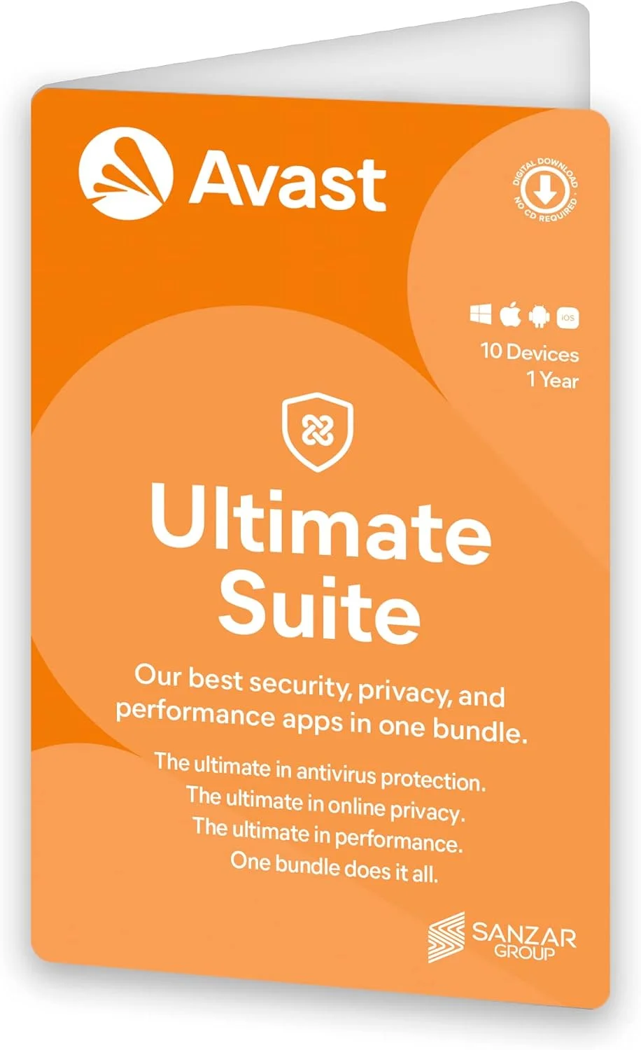 آواست آلتیمیت سوئیت چند دستگاهی (رایانه شخصی، مک، اندروید و iOS) (10 دستگاه | 1 سال) (مجموعه امنیتی کامل پریمیوم) (تحویل ایمیلی در 24 ساعت - بدون CD)