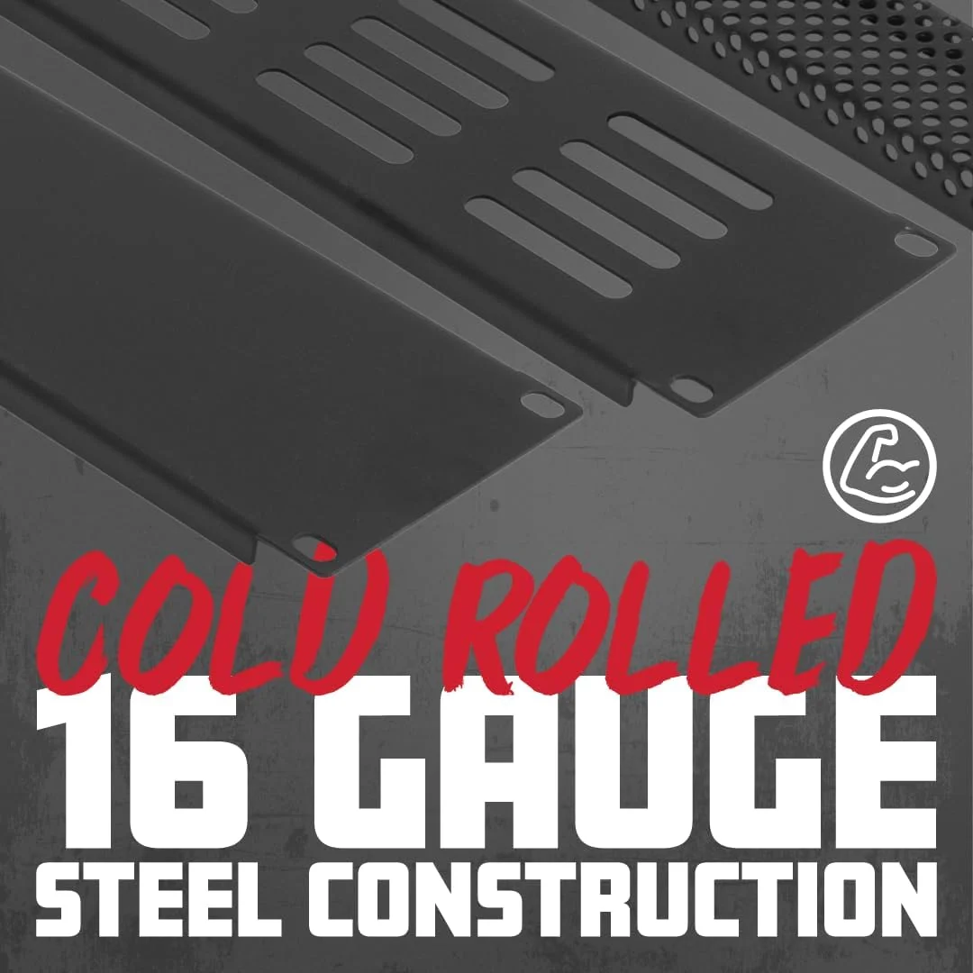 پنل یونیورسال رک مانت Rackworks Gator برای مدیریت کابل؛ سایز 1U (GRW-PNLUNIKO)