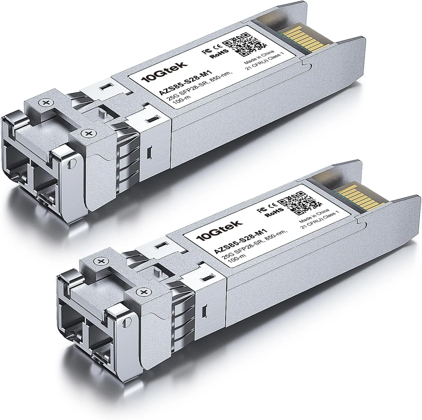 فرستنده و گیرنده 25G SFP28 SFP+، ماژول 25GBase-SR، 850nm MMF، تا 100 متر، بسته 2 عددی