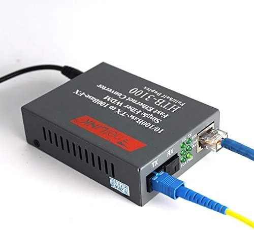 محصولات شبکه فرستنده و گیرنده فیبر نوری LOCZEK مدل HTB-3100AB-25KM مبدل تک حالته تک فیبر نوری به الکتریکی