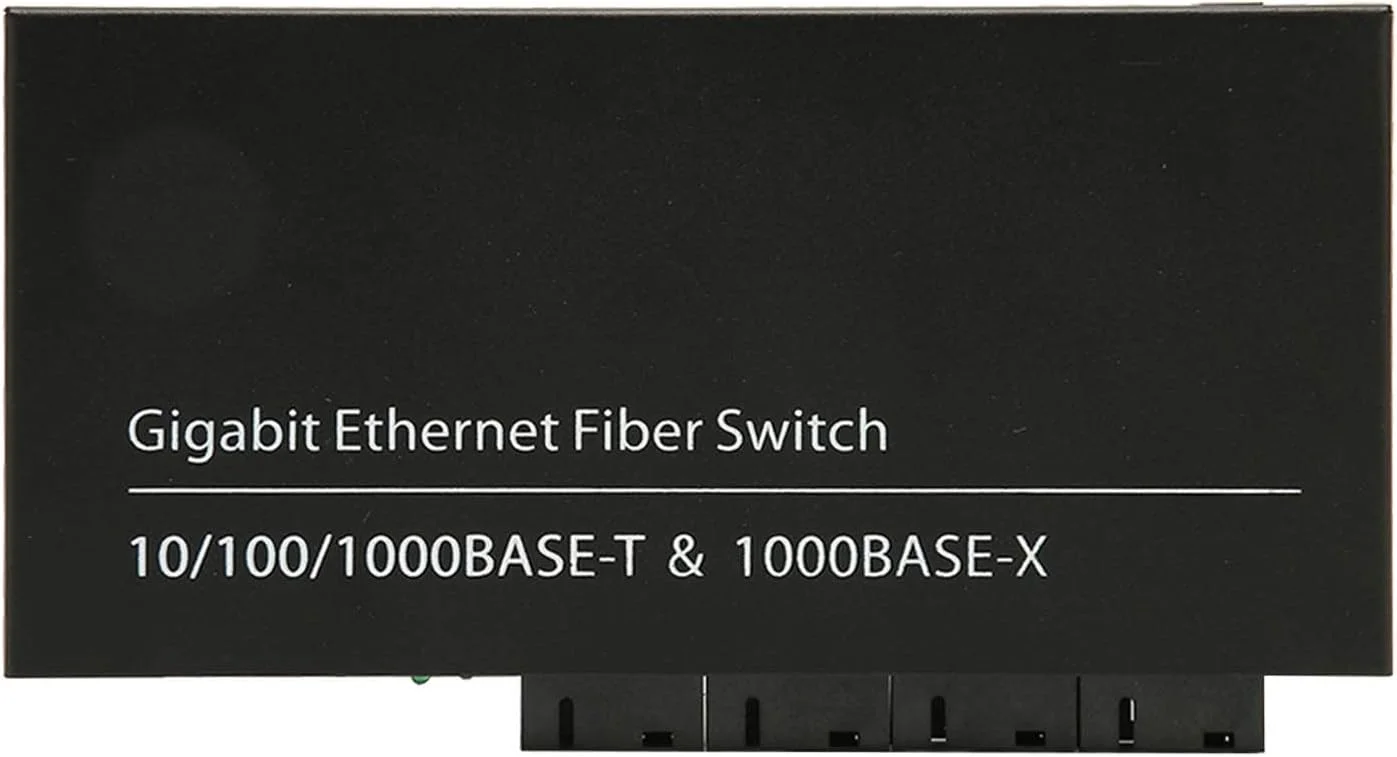 فرستنده و گیرنده فیبر Tx1310nm Rx1550nm، تک فیبر تک حالته تا 20 کیلومتر، پورت RJ45، 2 پورت الکتریکی، 4 پورت نوری، فرستنده و گیرنده فیبر