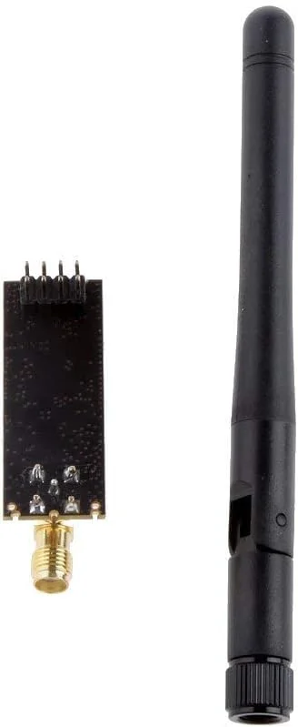 ماژول فرستنده و گیرنده بی سیم Nrf 24l01+pa+lna با آنتن SMA، برد 1100 متر