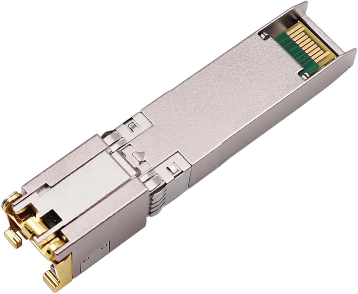 ماژولهای Wiitek 10G SFP+ به RJ45، فرستنده و گیرنده اترنت مسی RJ45 مدل 10GBase-T SFP+ سازگار با Ubiquiti UF-RJ45-10G، اتصال به پورت SFP+ 10Gb (با کابل Cat 6a/7 یا بهتر، 80 متری) ماژولهای Wiitek 10G SFP+ به RJ45، فرستنده و گیرنده اترنت مسی RJ45 مدل 10GBase-T SFP+ سازگار با Ubiquiti UF-RJ45-10G، اتصال به پورت SFP+ 10Gb (با کابل Cat 6a/7 یا بهتر، 80 متری)