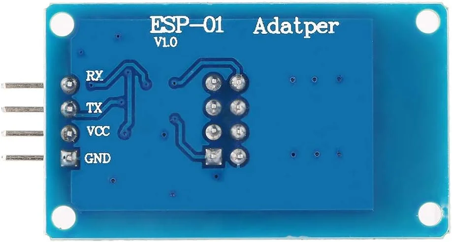 ماژول فرستنده و گیرنده بی سیم وای فای سریال -01 برای شبکه سازی پروژه خانه هوشمند با آداپتور -01