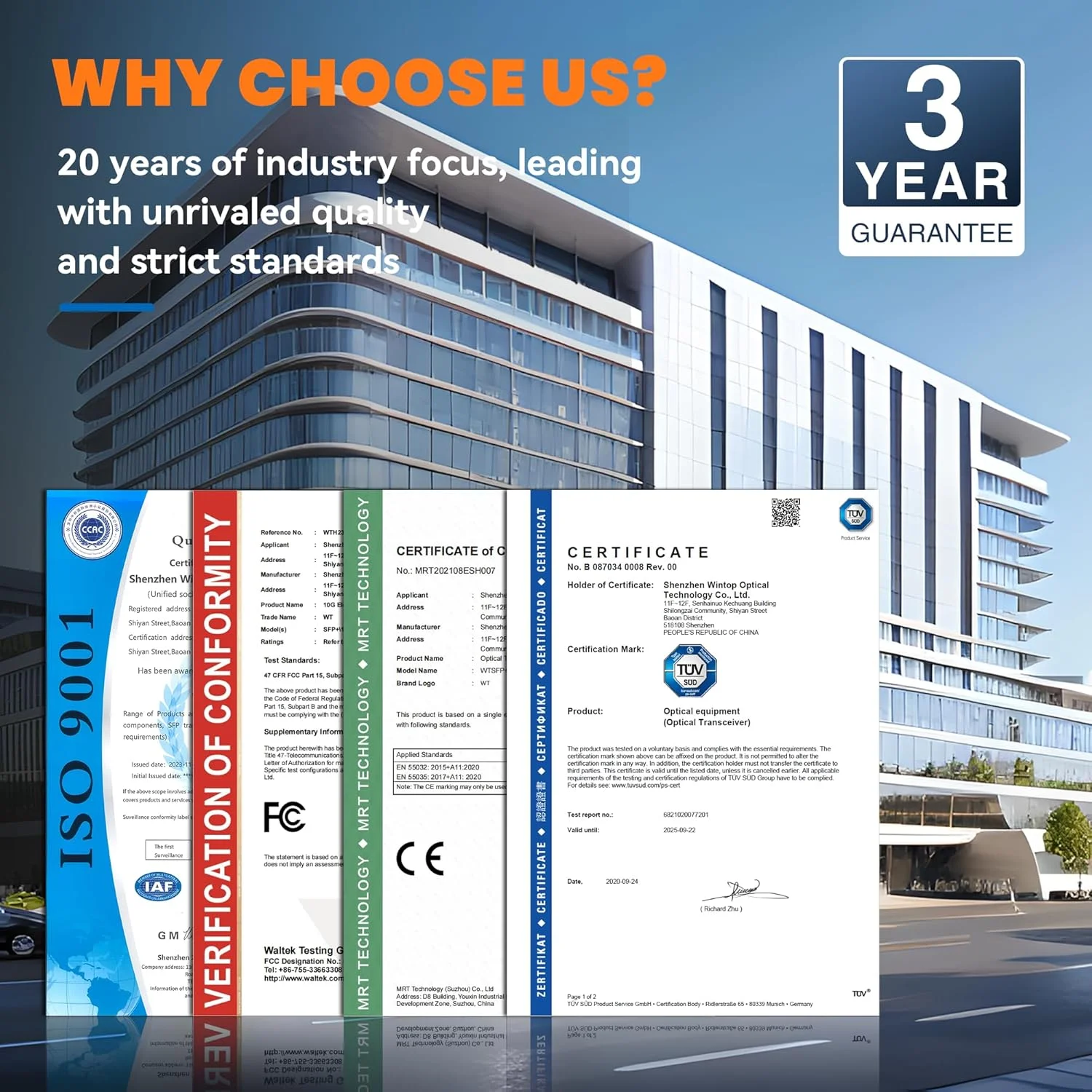 فرستنده و گیرنده WTTOGTEC 10GBase-SR SFP+ LC، ماژول SFP چند حالته 10G 850nm، تا 300 متر، برای Cisco SFP-10G-SR، Meraki MA-SFP-10GB-SR، Ubiquiti UniFi UF-MM-10G، Fortinet، TP-Link و غیره (4 عدد)