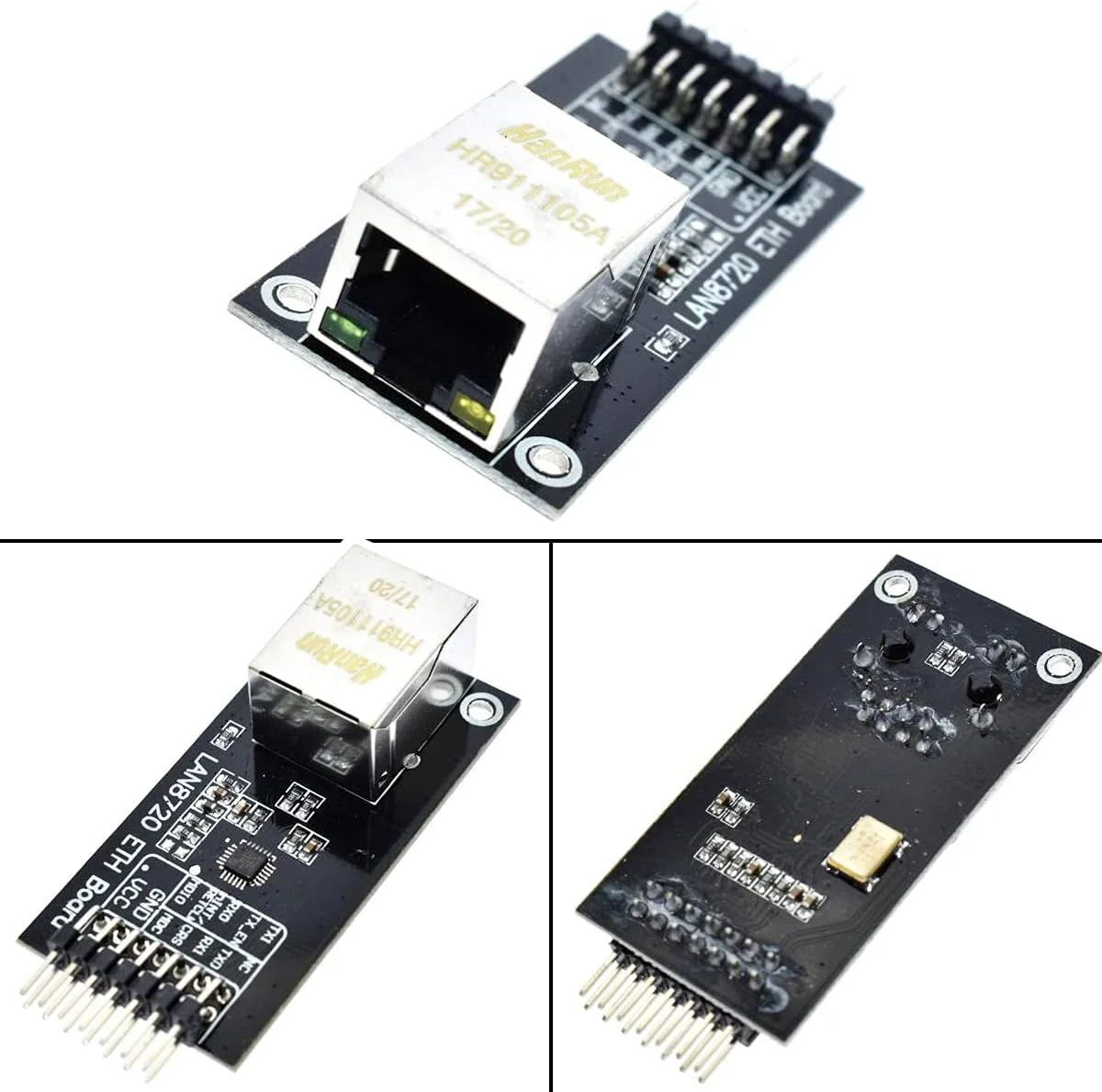 ماژول LAN8720 الکترونیک هوشمند به همراه کابل شبکه CAT5 یک متری و کابل DuPont برای آردوینو DIY