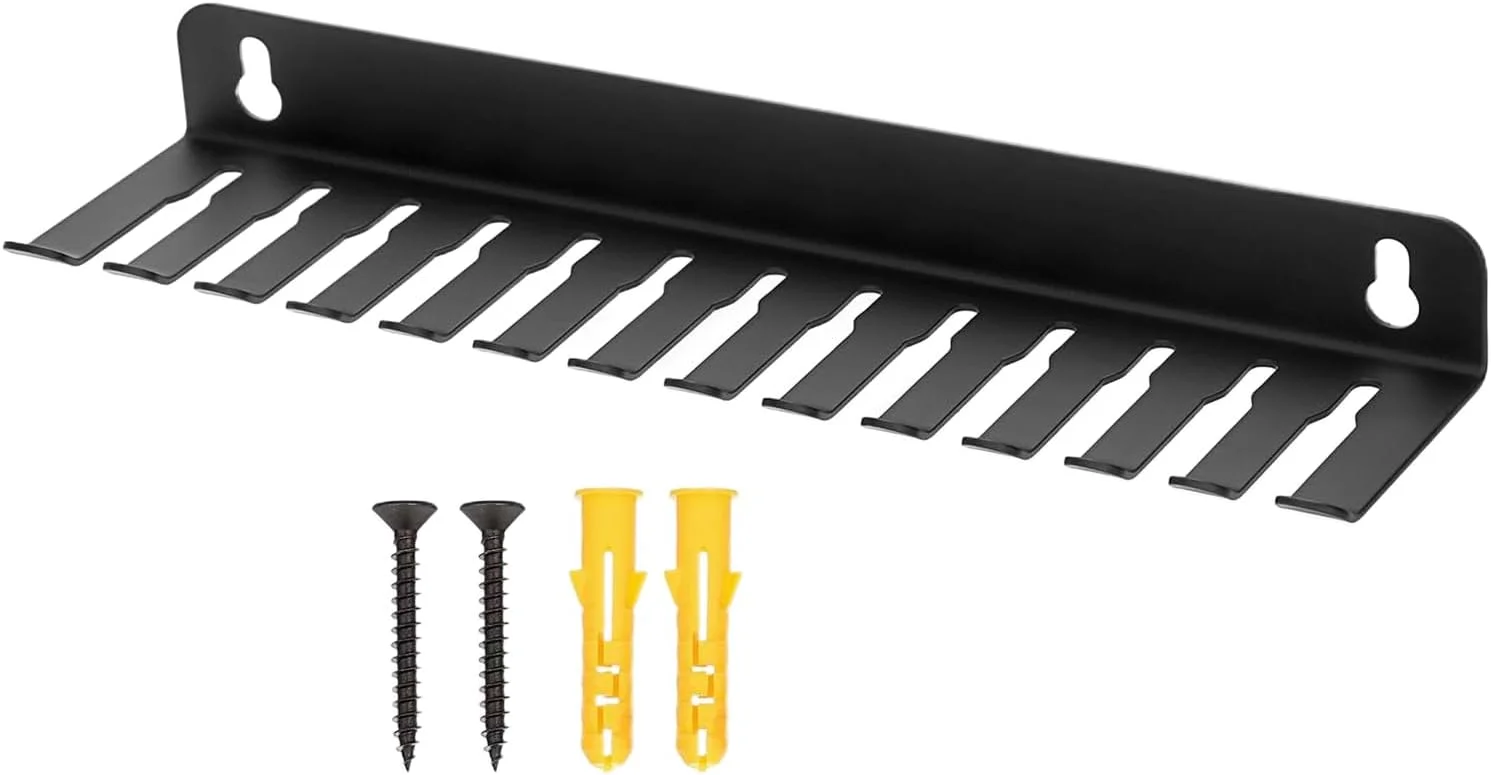 نگهدارنده کابل - رک 13 اسلاته فولادی سازمان دهنده کابل، نصب دیواری، مسیرهای کابل صرفه جویی در فضا برای کارگاه ها، استودیوها، اتاق های سرور، میز کار و کامپیوتر