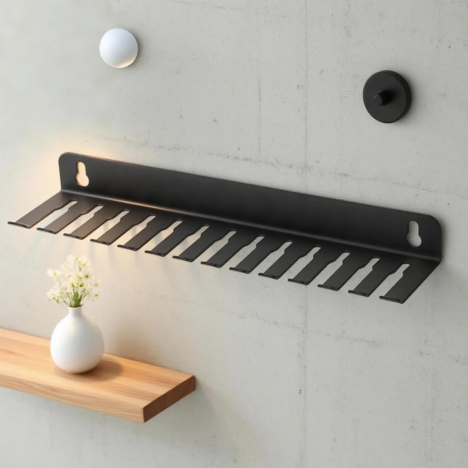 نگهدارنده کابل - رک 13 اسلاته فولادی سازمان دهنده کابل، نصب دیواری، مسیرهای کابل صرفه جویی در فضا برای کارگاه ها، استودیوها، اتاق های سرور، میز کار و کامپیوتر نگهدارنده کابل - رک 13 اسلاته فولادی سازمان دهنده کابل، نصب دیواری، مسیرهای کابل صرفه جویی در فضا برای کارگاه ها، استودیوها، اتاق های سرور، میز کار و کامپیوتر