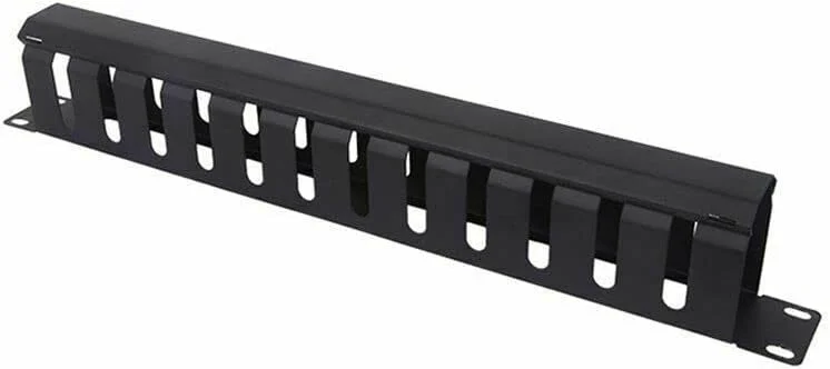 مدیریت کابل پلاستیکی DKURVE با ۱۲ شکاف برای رک سرور ۱۹ اینچی (بسته ۵ عددی)