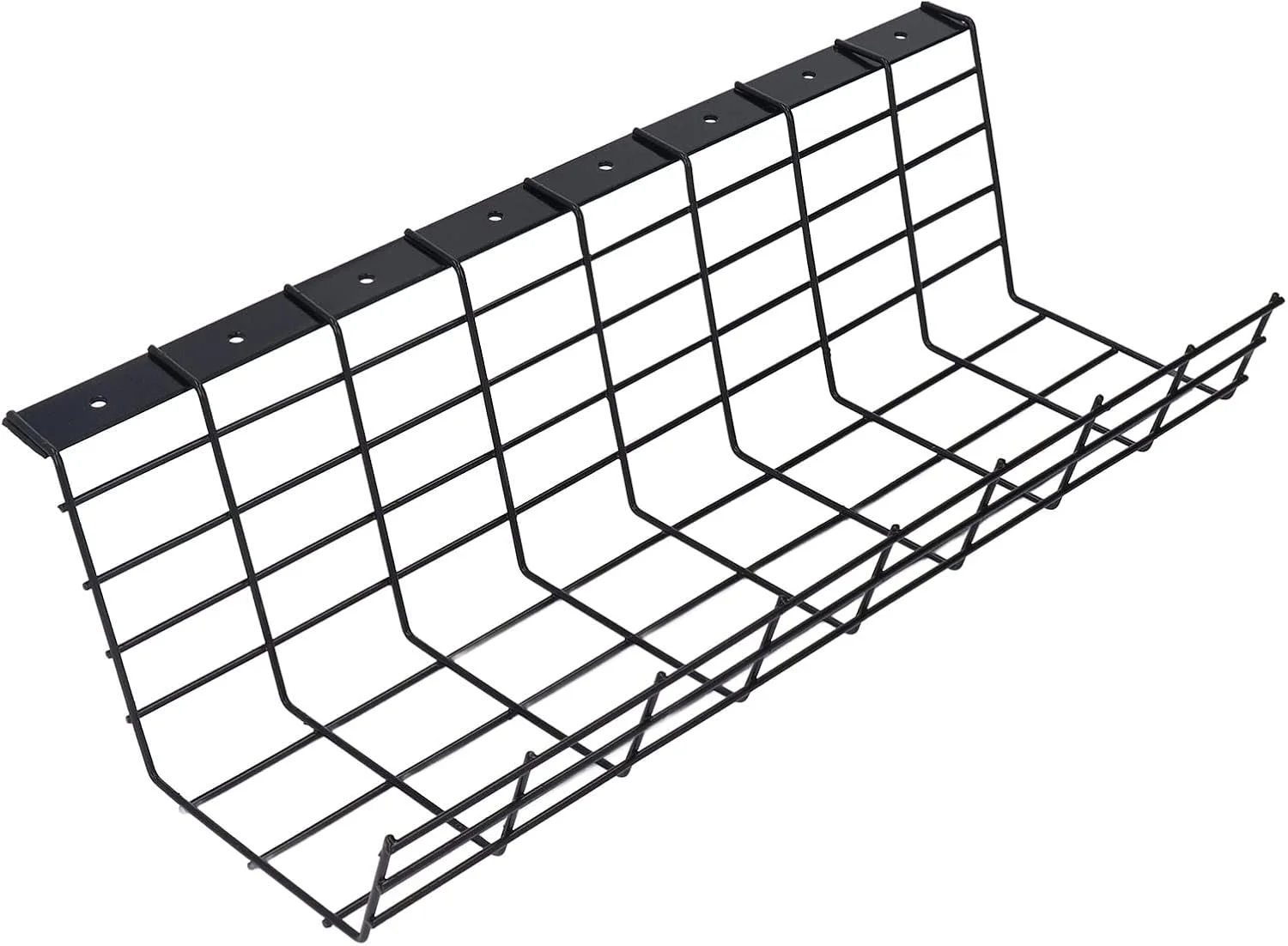 سینی مدیریت کابل زیر میز Haofy، سازمان دهنده کابل چند منظوره با پوشش برای دفتر کار خانگی، قفسه مدیریت میز ایستاده
