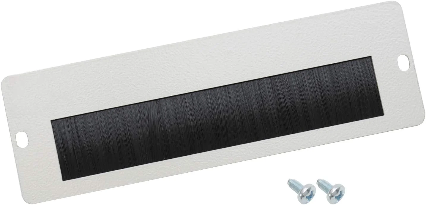 ورودی کابل HMF 63329-07 با برس برای رک سرور 10 اینچی، خاکستری روشن