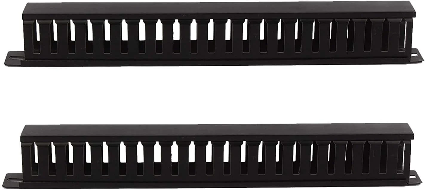 داکت مدیریت کابل افقی 1U با 22 شکاف، مناسب رک سرور 19 اینچی (بسته 2 عددی)