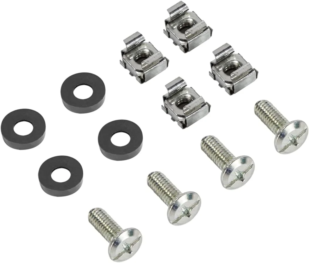 پنل مدیریت کابل حرفه ای LogiLink OR106B - 19 اینچ با 4 براکت فولادی و نوار برس، مشکی