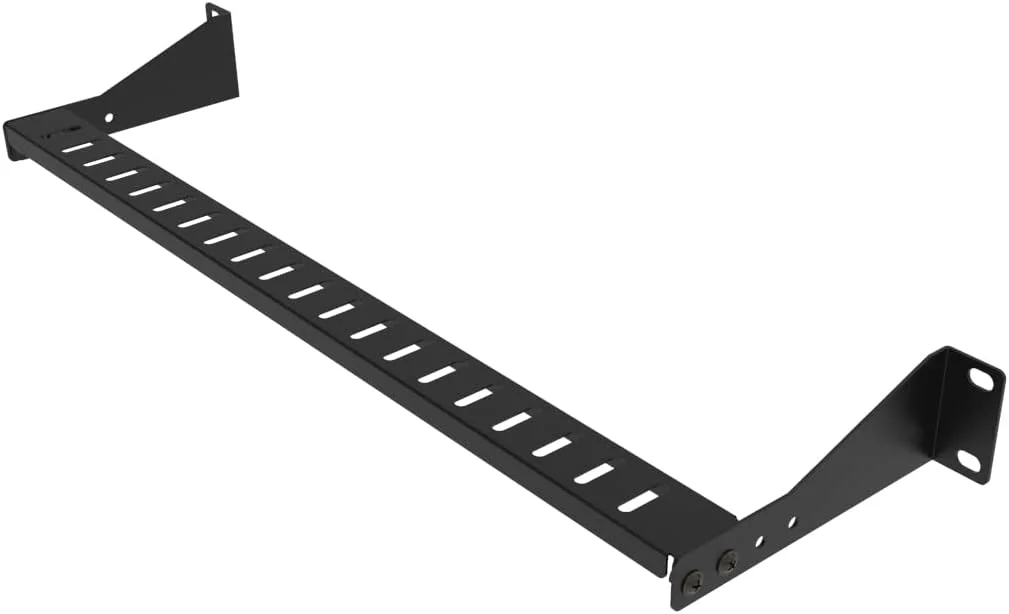 پک 2 عددی مدیریت کابل رک 1U افقی 19 اینچی، پنل میله ای متقاطع مشکی پک 2 عددی مدیریت کابل رک 1U افقی 19 اینچی، پنل میله ای متقاطع مشکی