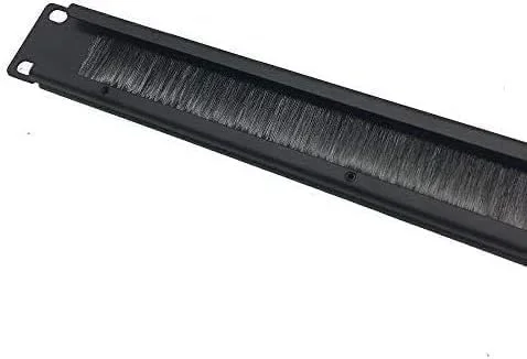 پنل برس دار 1U / مدیریت کابل (2 عدد در 1 بسته) مدیریت کابل نواری رک مونت 19 اینچی برای کابینت رک سرور شبکه