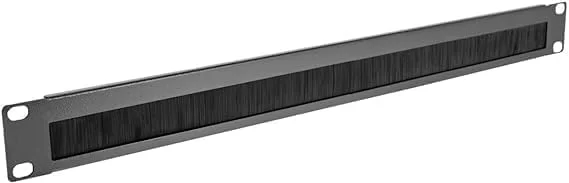 پنل برس دار 1U / مدیریت کابل (2 عدد در 1 بسته) مدیریت کابل نواری رک مونت 19 اینچی برای کابینت رک سرور شبکه