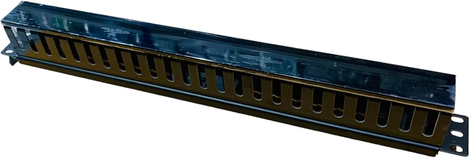 مدیریت کابل 1U 24 پورت XForm، نصب رک افقی داکت برای رک سرور 19 اینچی | مدیریت کابل پلاستیکی 24 پورت با پوشش بالایی قابل جابجایی