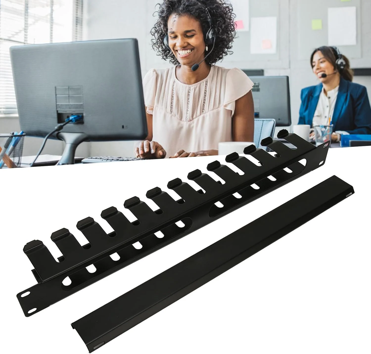 مدیریت کابل رک سرور، مدیریت کابل زیر میز برای کابینت های استاندارد 19 اینچی، رک مونت 2U با 12 شکاف به همراه سینی کابل ضد گرد و غبار زیر میز برای واحد های تاور و مانیتورها مدیریت کابل رک سرور، مدیریت کابل زیر میز برای کابینت های استاندارد 19 اینچی، رک مونت 2U با 12 شکاف به همراه سینی کابل ضد گرد و غبار زیر میز برای واحد های تاور و مانیتورها