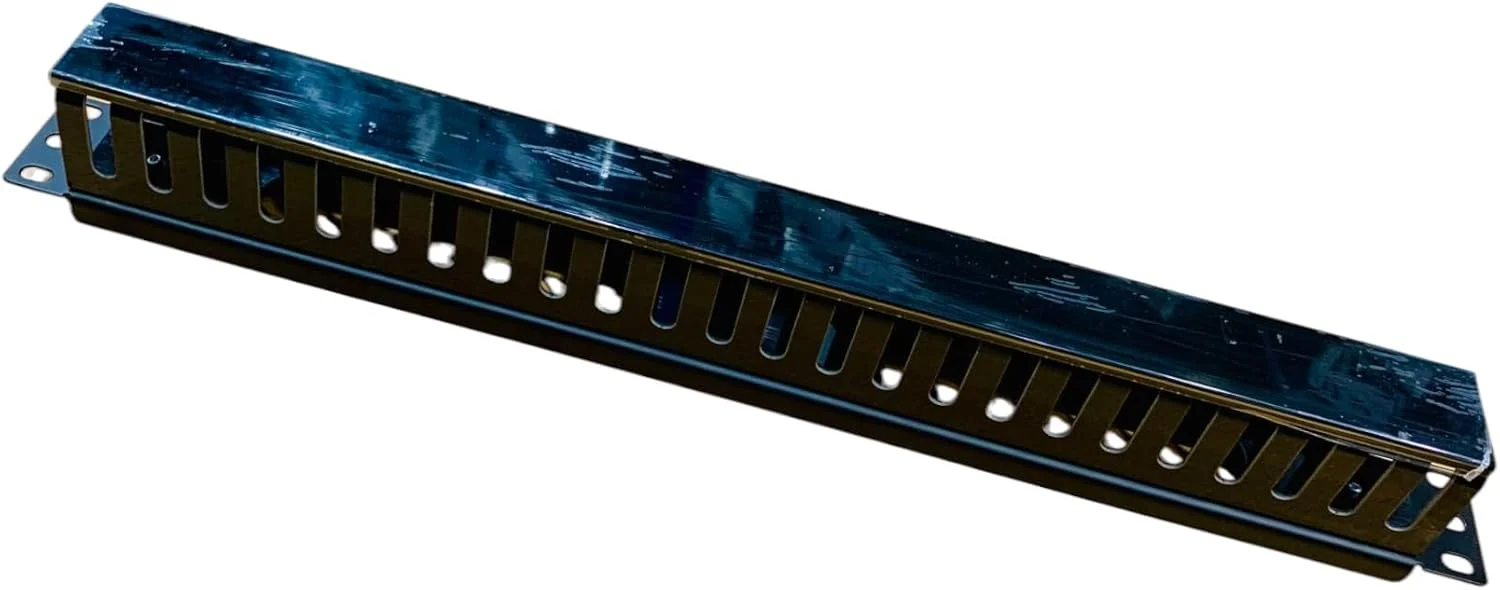 مدیریت کابل 1U 24 پورت XForm، نصب رک افقی داکت برای رک سرور 19 اینچی | مدیریت کابل پلاستیکی 24 پورت با پوشش بالایی قابل جابجایی