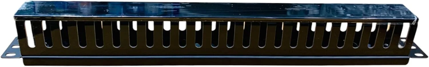 مدیریت کابل 1U 24 پورت XForm، نصب رک افقی داکت برای رک سرور 19 اینچی | مدیریت کابل پلاستیکی 24 پورت با پوشش بالایی قابل جابجایی