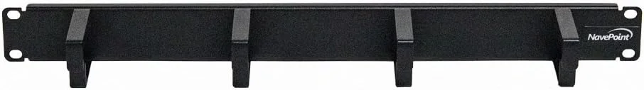 پنل مدیریت کابل رک مونت 1U افقی 19 اینچی NavePoint با 4 حلقه D به عمق 2 اینچ، مشکی پنل مدیریت کابل رک مونت 1U افقی 19 اینچی NavePoint با 4 حلقه D به عمق 2 اینچ، مشکی