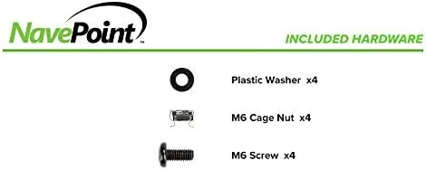 پنل مدیریت کابل رک Navepoint 1U با شیار برس مرتب برای ورود کابل برای رک یا کابینت 19 اینچی، مشکی