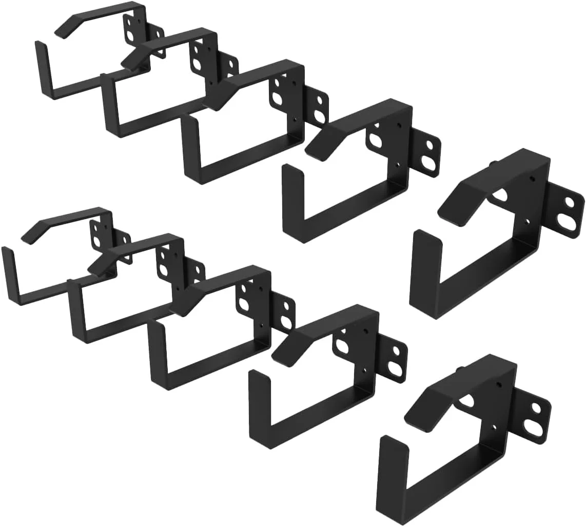 بسته 10 عددی قلاب های حلقه ای D برای مدیریت کابل رک سرور - مجموعه حلقه های سازمان دهنده سیم نصب شده در رک شبکه برای سیم های برق، فیبر نوری یا کابل های پچ شبکه (10DRing)