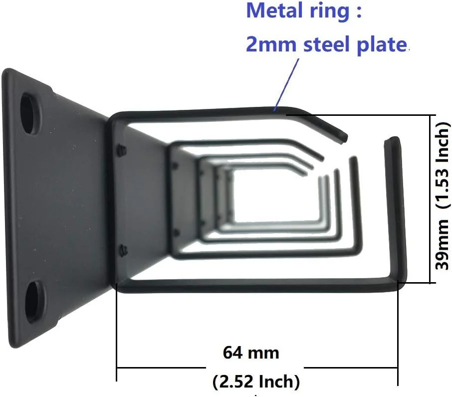 دو عدد مدیریت کننده کابل رک مونت 1U 19 اینچی - سیستم مدیریت سیم کابل رک سرور فلزی با 5 حلقه D (5R2PC)