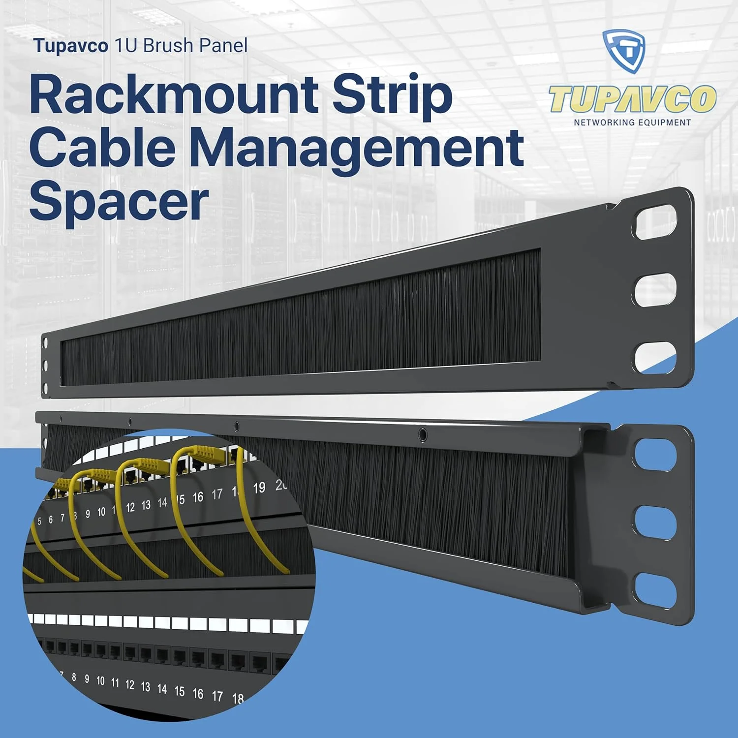 پنل برس دار 1U (بسته 5 عددی) نوار مدیریت کابل فاصله دهنده رک 19 اینچی برای محفظه رک سرور شبکه - پرکننده با چگالی بالا (افزایش جریان هوا - کاهش تجمع گرد و غبار) توپاوکو TP1750 پنل برس دار 1U (بسته 5 عددی) نوار مدیریت کابل فاصله دهنده رک 19 اینچی برای محفظه رک سرور شبکه - پرکننده با چگالی بالا (افزایش جریان هوا - کاهش تجمع گرد و غبار) توپاوکو TP1750