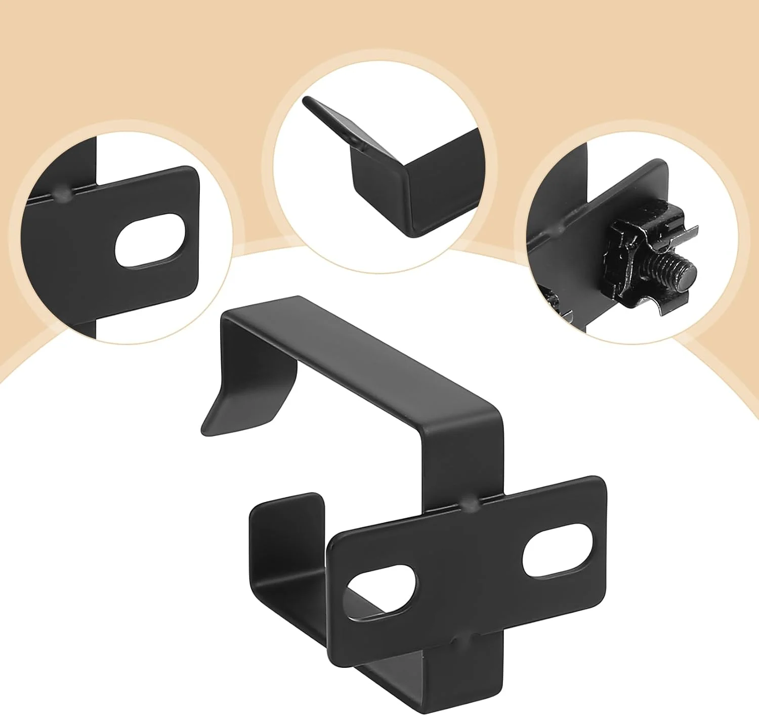 نگهدارنده کابل رک سرور عمودی qiwuhai، بسته 6 عددی، فولاد مشکی، نصب رک، سازگار با سرور و دستگاه شبکه نگهدارنده کابل رک سرور عمودی qiwuhai، بسته 6 عددی، فولاد مشکی، نصب رک، سازگار با سرور و دستگاه شبکه