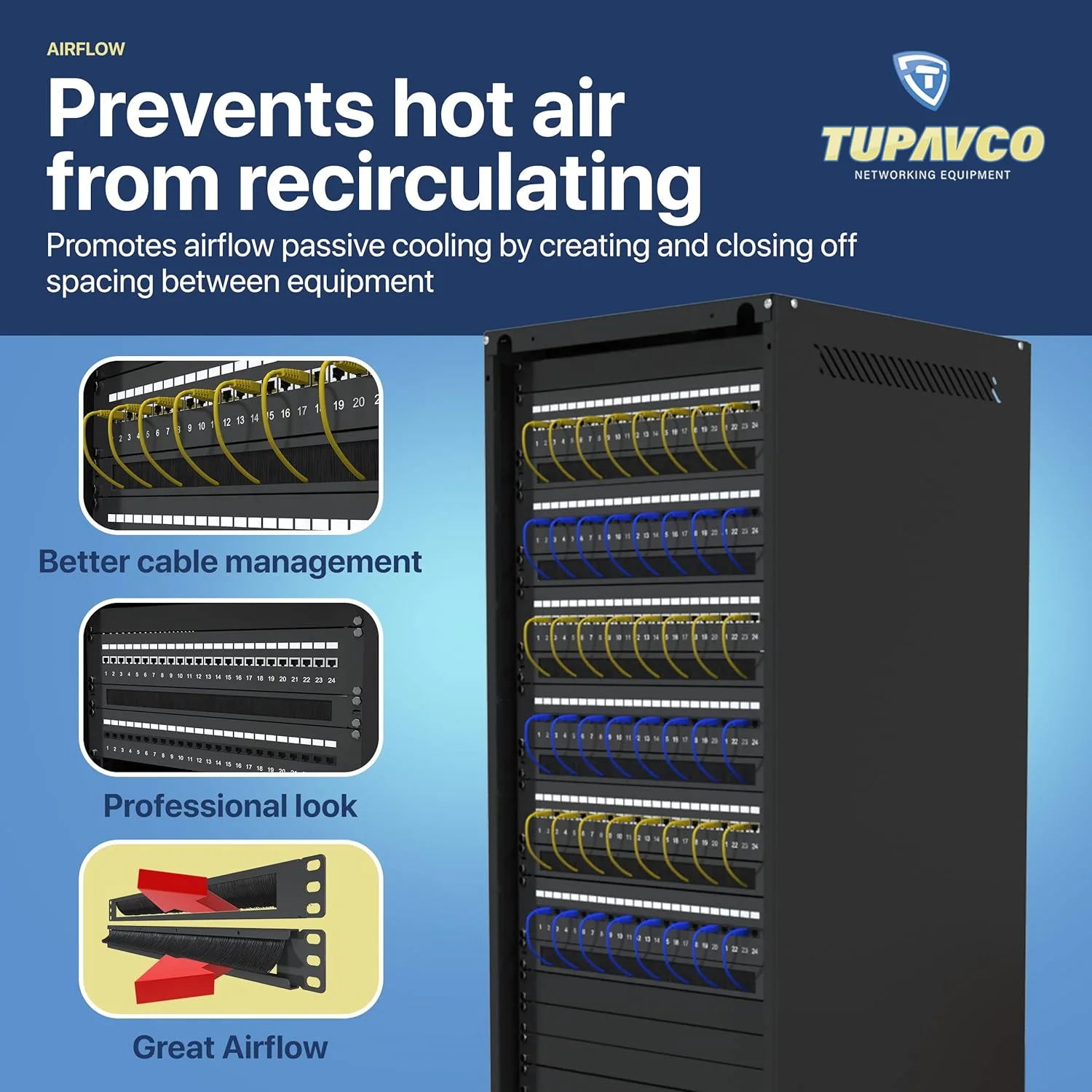 پنل برس دار 1U (بسته 5 عددی) نوار مدیریت کابل فاصله دهنده رک 19 اینچی برای محفظه رک سرور شبکه - پرکننده با چگالی بالا (افزایش جریان هوا - کاهش تجمع گرد و غبار) توپاوکو TP1750 پنل برس دار 1U (بسته 5 عددی) نوار مدیریت کابل فاصله دهنده رک 19 اینچی برای محفظه رک سرور شبکه - پرکننده با چگالی بالا (افزایش جریان هوا - کاهش تجمع گرد و غبار) توپاوکو TP1750