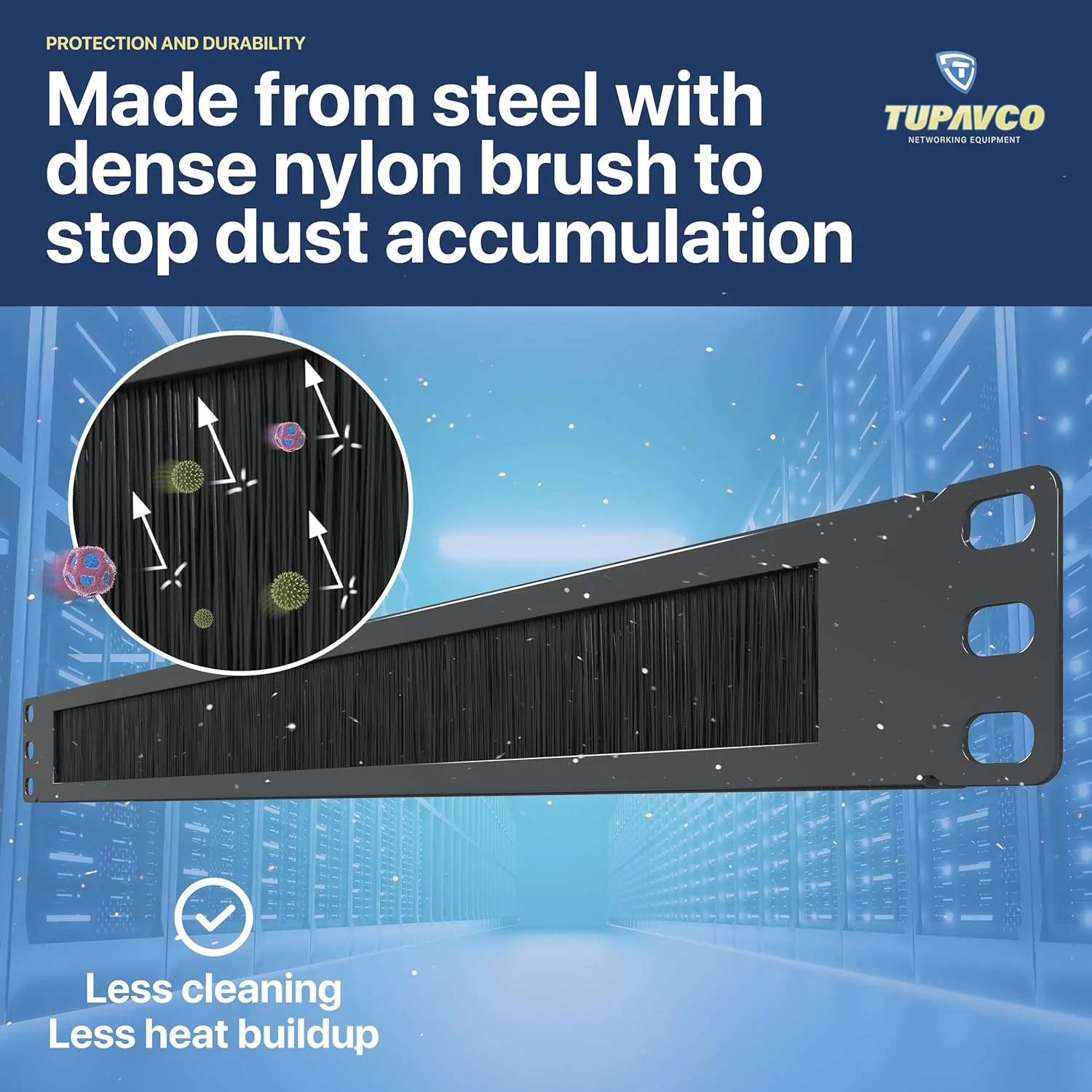 پنل برس دار 1U (بسته 5 عددی) نوار مدیریت کابل فاصله دهنده رک 19 اینچی برای محفظه رک سرور شبکه - پرکننده با چگالی بالا (افزایش جریان هوا - کاهش تجمع گرد و غبار) توپاوکو TP1750 پنل برس دار 1U (بسته 5 عددی) نوار مدیریت کابل فاصله دهنده رک 19 اینچی برای محفظه رک سرور شبکه - پرکننده با چگالی بالا (افزایش جریان هوا - کاهش تجمع گرد و غبار) توپاوکو TP1750