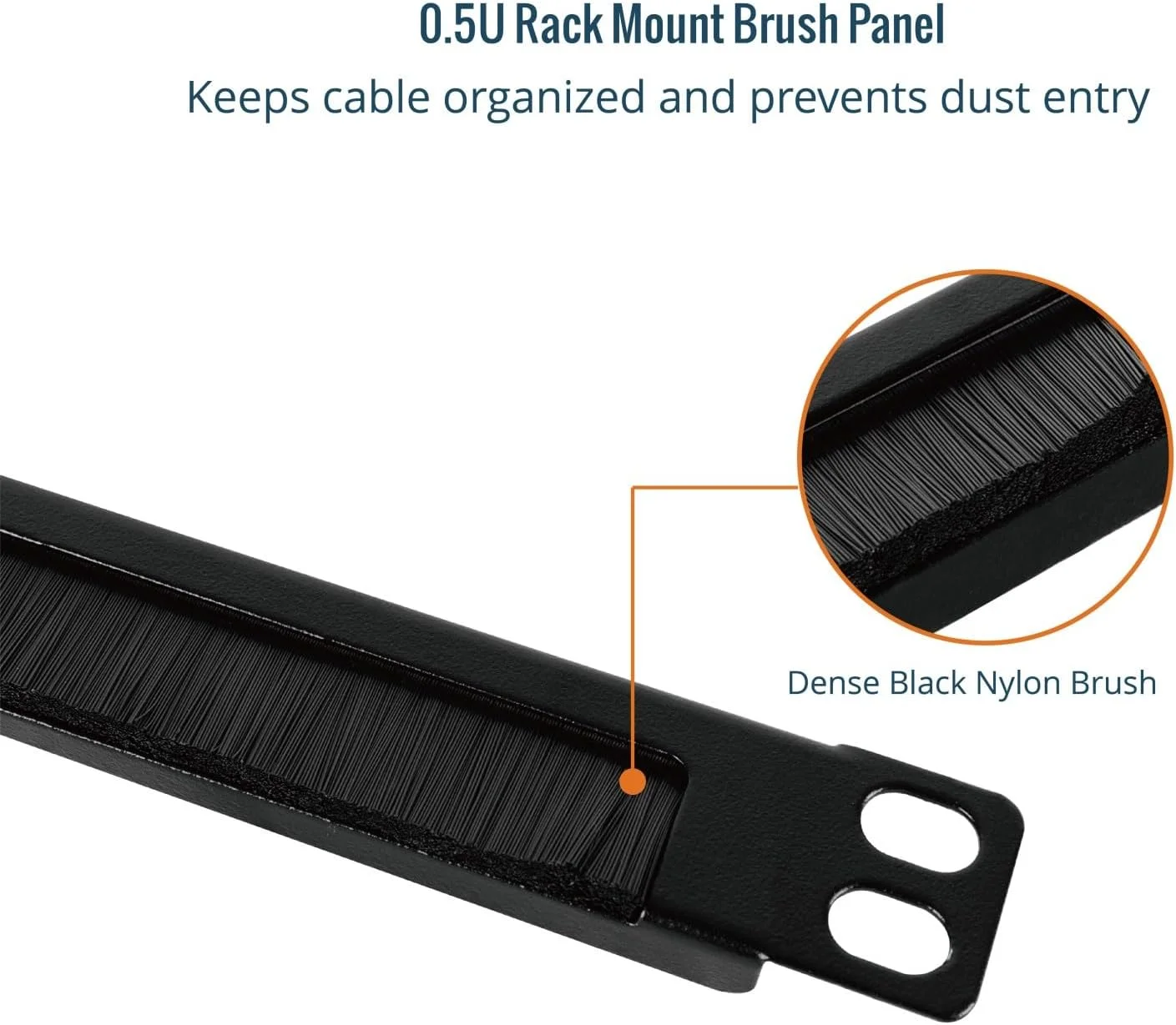 پنل مدیریت کابل برس دار Tecmojo 0.5U برای رک سرور 10 اینچی، سازمان دهنده کابل نصب شده در رک برای کابینت شبکه، مشکی (بسته 2 عددی) پنل مدیریت کابل برس دار Tecmojo 0.5U برای رک سرور 10 اینچی، سازمان دهنده کابل نصب شده در رک برای کابینت شبکه، مشکی (بسته 2 عددی)