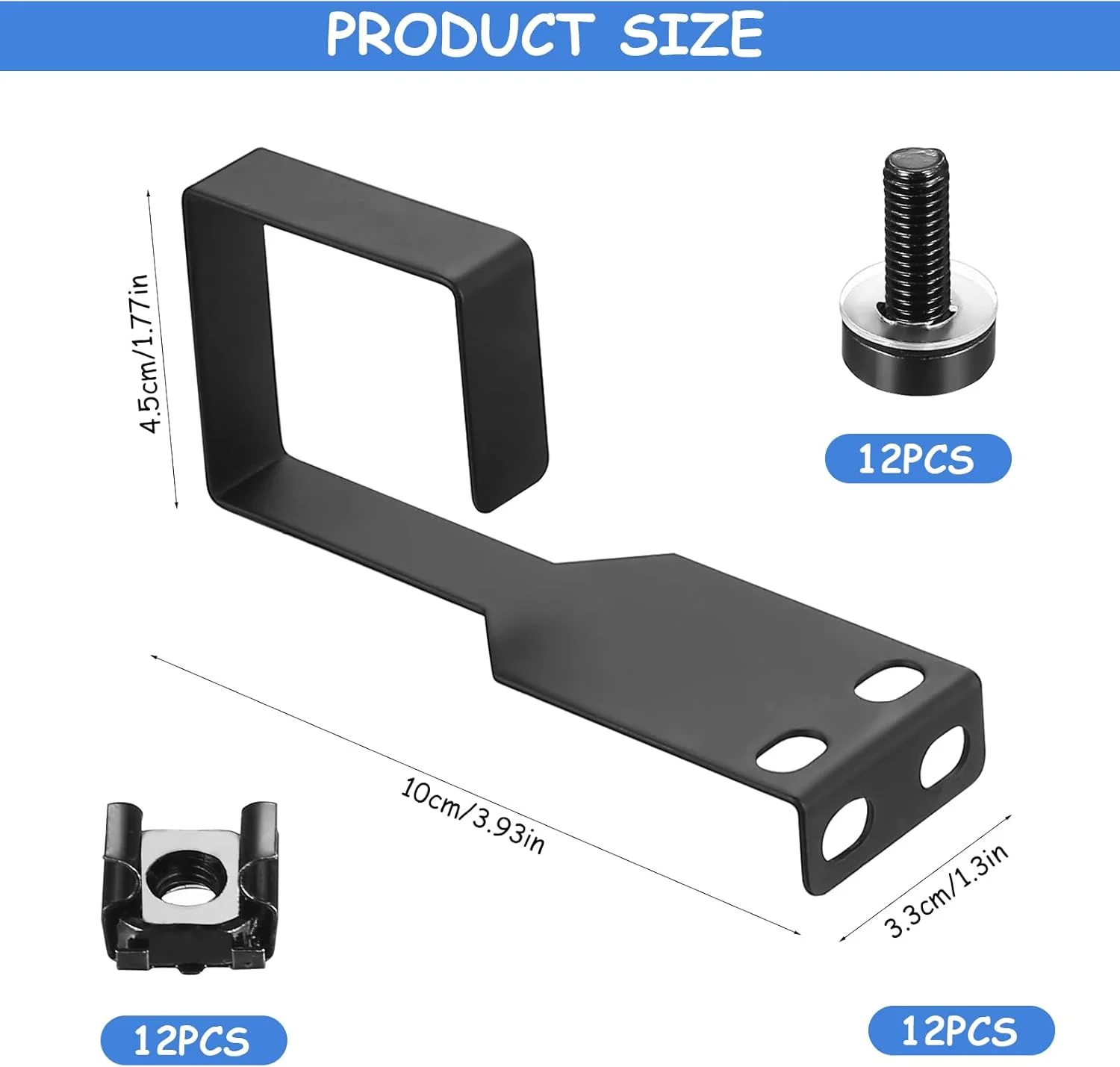 مجموعه 6 عددی بست مدیریت کابل عمودی، رک سرور، رک شبکه، مرتب کننده کابل، لوازم جانبی رک سرور - 100 x 44 x 44 میلی متر، همراه با پیچ و مهره (100 x 44 x 44 میلی متر) مجموعه 6 عددی بست مدیریت کابل عمودی، رک سرور، رک شبکه، مرتب کننده کابل، لوازم جانبی رک سرور - 100 x 44 x 44 میلی متر، همراه با پیچ و مهره (100 x 44 x 44 میلی متر)
