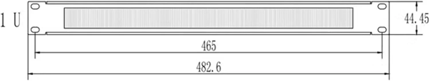 مدیریت کابل 1U با برس THE WHITE SHOP، پنل مدیریت کابل افقی نصب شده در رک با شکاف برس مرتب برای رک های سرور، مقاوم در برابر گرد و غبار، بادوام و ورود آسان کابل