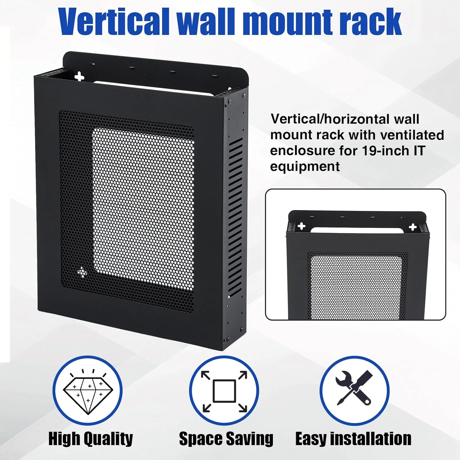 رک شبکه سرور 2U Zonon قابل نصب عمودی/افقی روی دیوار برای تجهیزات IT 19 اینچی، مودم کابلی، مخابرات، A/V رک شبکه سرور 2U Zonon قابل نصب عمودی/افقی روی دیوار برای تجهیزات IT 19 اینچی، مودم کابلی، مخابرات، A/V
