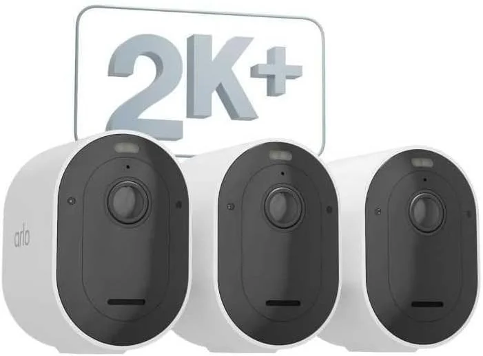 دوربین امنیتی فضای باز Arlo Pro 5 WLAN، 2K UHD، بسته 3 عددی سفید، دید در شب پیشرفته، زاویه دید 160 درجه، صدای 2 طرفه، با طرح آزمایشی ایمن دوربین امنیتی فضای باز Arlo Pro 5 WLAN، 2K UHD، بسته 3 عددی سفید، دید در شب پیشرفته، زاویه دید 160 درجه، صدای 2 طرفه، با طرح آزمایشی ایمن