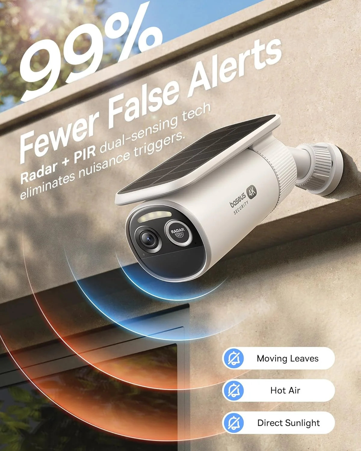 دوربین امنیتی خورشیدی بیسیم 4K بیسوس S2 - تشخیص رادار+PIR، تشخیص چهره هوش مصنوعی، ردیابی خودکار نور خورشید، دید در شب رنگی، IP67، بدون هزینه اشتراک ماهانه، ذخیره سازی محلی، ارائه شده در CES 2025 دوربین امنیتی خورشیدی بیسیم 4K بیسوس S2 - تشخیص رادار+PIR، تشخیص چهره هوش مصنوعی، ردیابی خودکار نور خورشید، دید در شب رنگی، IP67، بدون هزینه اشتراک ماهانه، ذخیره سازی محلی، ارائه شده در CES 2025