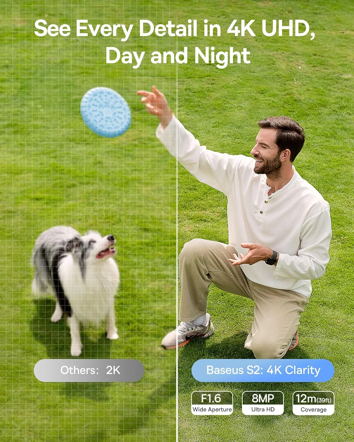 دوربین امنیتی خورشیدی بیسیم 4K بیسوس S2 - تشخیص رادار+PIR، تشخیص چهره هوش مصنوعی، ردیابی خودکار نور خورشید، دید در شب رنگی، IP67، بدون هزینه اشتراک ماهانه، ذخیره سازی محلی، ارائه شده در CES 2025 دوربین امنیتی خورشیدی بیسیم 4K بیسوس S2 - تشخیص رادار+PIR، تشخیص چهره هوش مصنوعی، ردیابی خودکار نور خورشید، دید در شب رنگی، IP67، بدون هزینه اشتراک ماهانه، ذخیره سازی محلی، ارائه شده در CES 2025