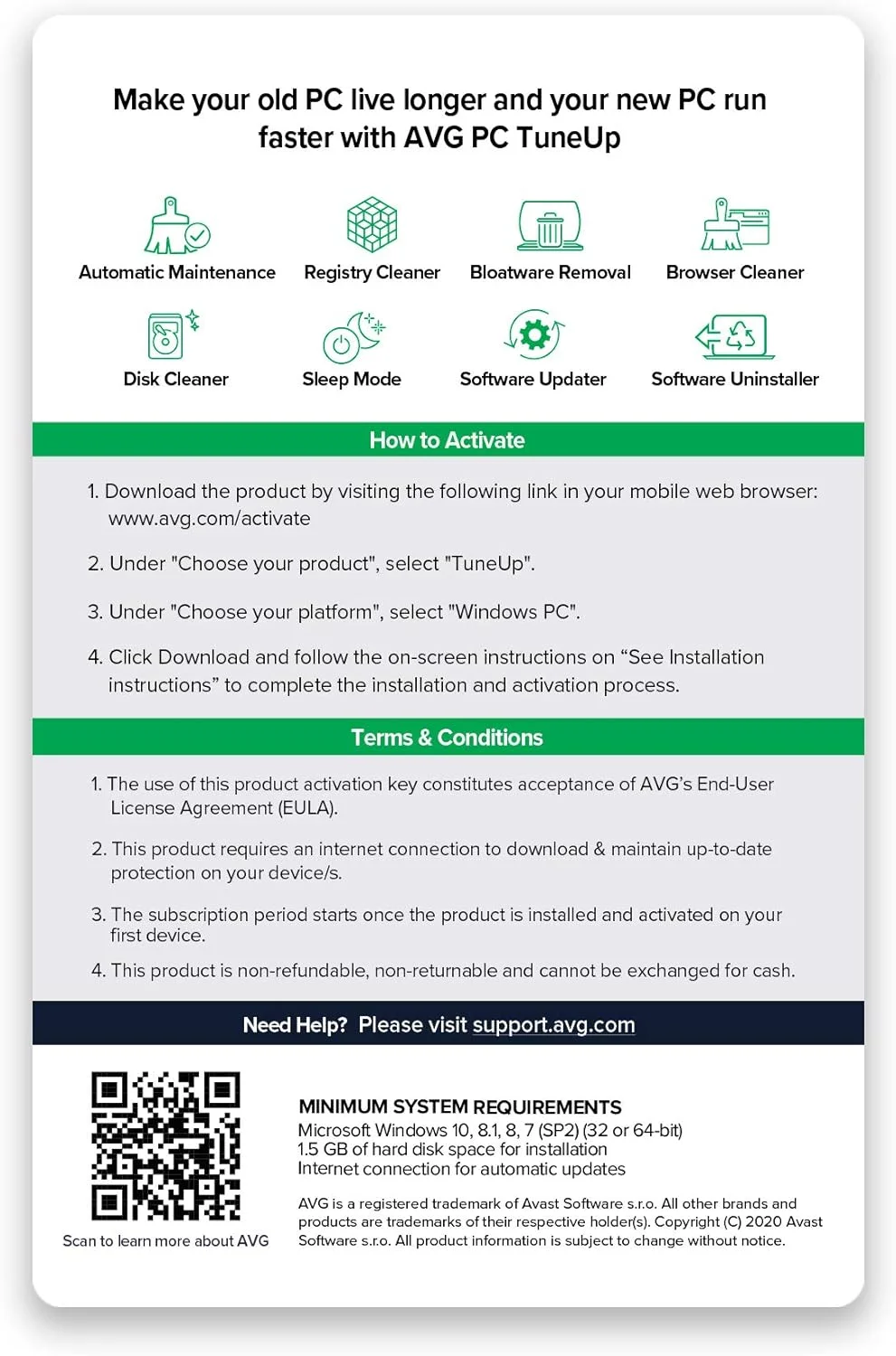 AVG PC TuneUp (قابل استفاده برای 1 کامپیوتر | 2 سال) (تحویل از طریق ایمیل در 1 ساعت - بدون نیاز به CD) AVG PC TuneUp (قابل استفاده برای 1 کامپیوتر | 2 سال) (تحویل از طریق ایمیل در 1 ساعت - بدون نیاز به CD)