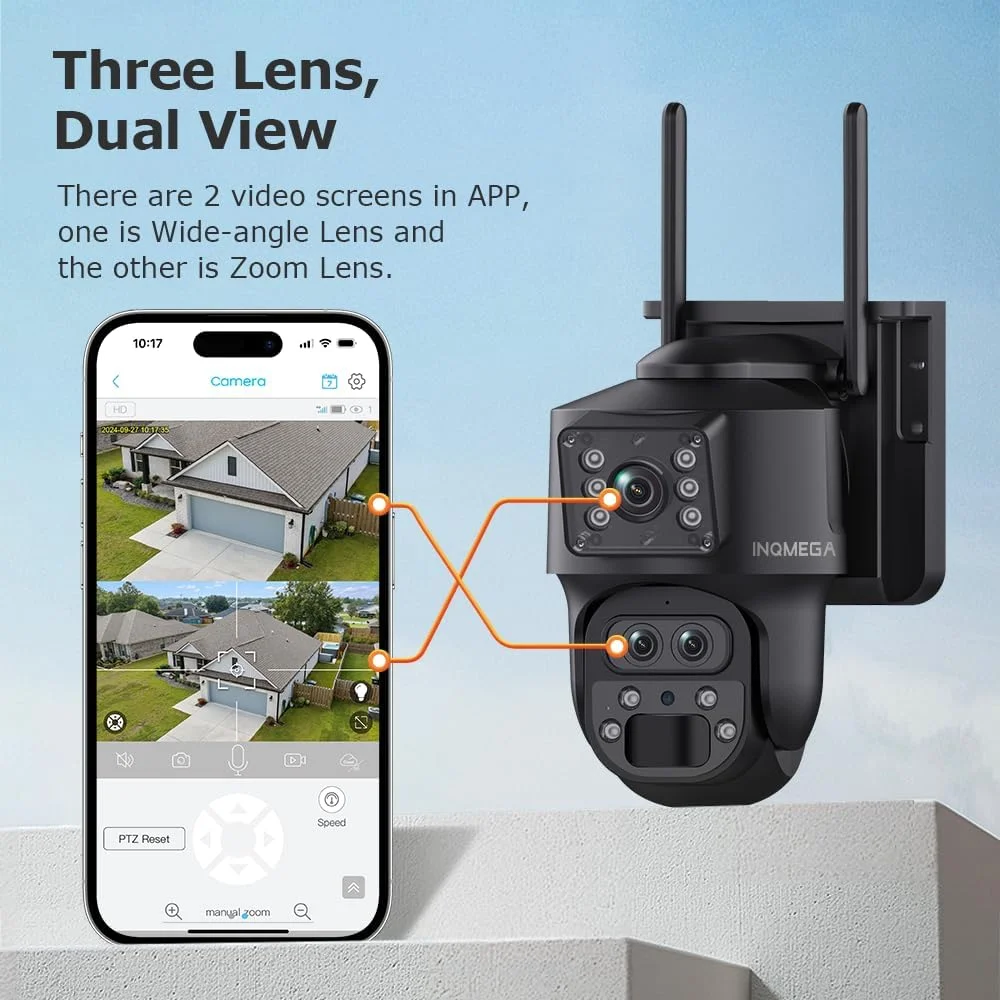 دوربین امنیتی خورشیدی سیم کارت خور با زوم 15X، لنز دوگانه 6 مگاپیکسلی HD، دوربین مداربسته خورشیدی با باتری و صفحه نمایش دوگانه، دید در شب، ارتباط دو طرفه، حسگر حرکتی PIR، 4G LTE بدون نیاز به وای فای دوربین امنیتی خورشیدی سیم کارت خور با زوم 15X، لنز دوگانه 6 مگاپیکسلی HD، دوربین مداربسته خورشیدی با باتری و صفحه نمایش دوگانه، دید در شب، ارتباط دو طرفه، حسگر حرکتی PIR، 4G LTE بدون نیاز به وای فای