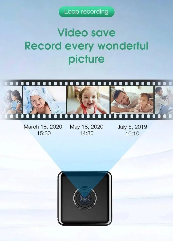 دوربین مینی وایرلس وای فای W10 با کیفیت 1080P HD و قابلیت تشخیص حرکت