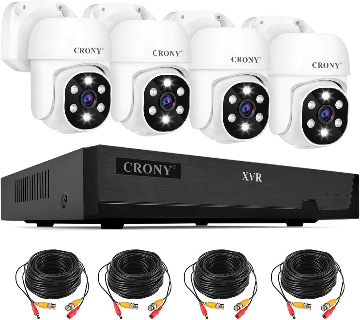 سیستم دوربین مداربسته سیمی CRONY - NVS004 5-1 5MN FHD نظارت 4 کانال 5MP کیت XVR فضای باز و داخلی با 4 عدد دوربین HD و 1 عدد XVR با دید در شب صوتی، تشخیص حرکت و آلارم سیستم دوربین مداربسته سیمی CRONY - NVS004 5-1 5MN FHD نظارت 4 کانال 5MP کیت XVR فضای باز و داخلی با 4 عدد دوربین HD و 1 عدد XVR با دید در شب صوتی، تشخیص حرکت و آلارم