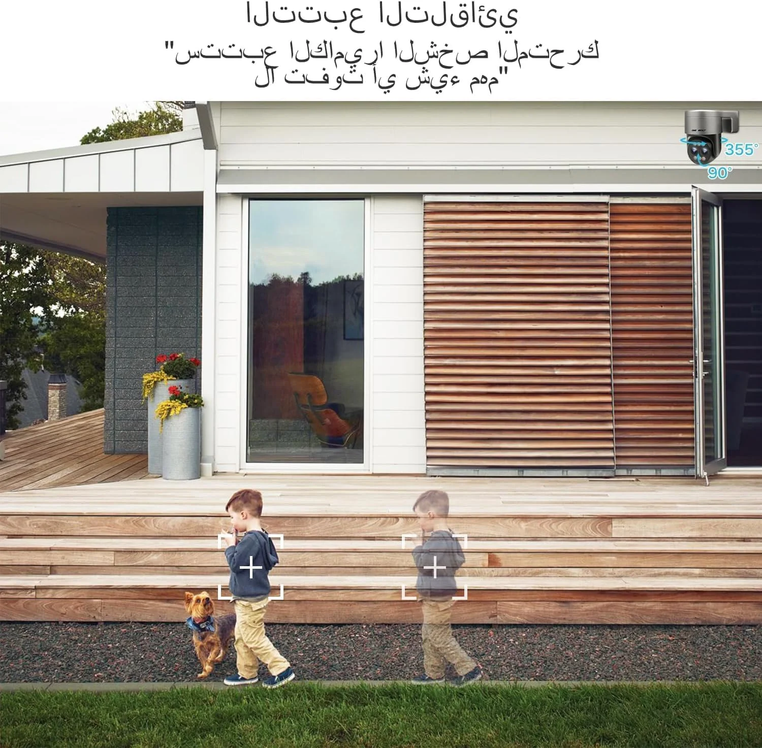 دوربین امنیتی وای فای PTZ 2.5K GENBOLT مناسب فضای باز با PoE، دوربین مداربسته دو لنز برای نظارت خانگی با زوم هیبریدی 10X، دوربین IP با دید در شب رنگی 4 مگاپیکسلی، ردیابی خودکار تشخیص انسان (2.4 و 5 گیگاهرتز)