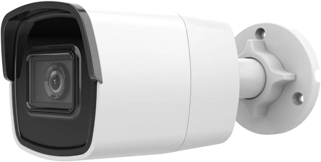 دوربین مداربسته تحت شبکه 4 مگاپیکسلی PoE مدل HAWK EYE SURVEILLANCE - سازگار با Hikvision DS-2CD2043G0-I مینی بولت EXIR دید در شب لنز ثابت 4 میلی‌متری H.265+